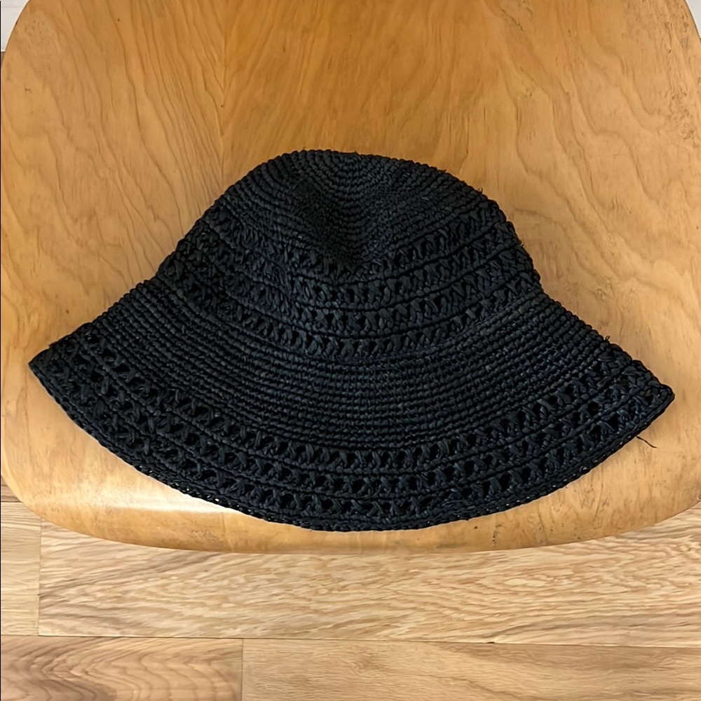 Black Crochet Women's Hat